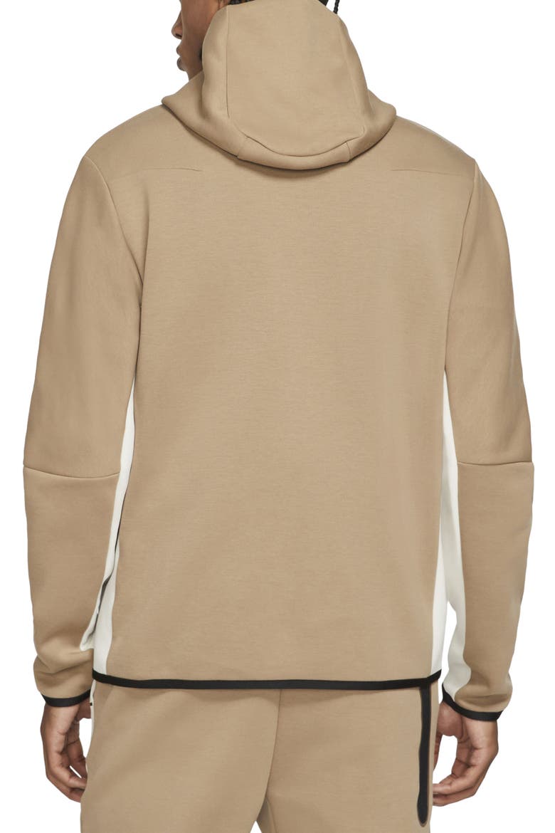 Sportswear Tech Fleece Zip Hoodie, Alternate, color, SANDALWOOD/ LIGHT BONE/ BLACK