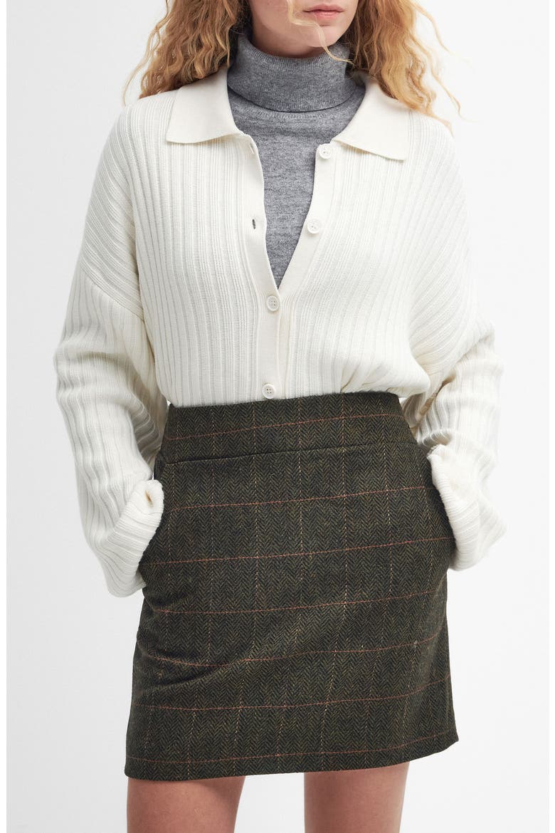 Claudette Cotton Blend Rib Cardigan, Main, color, CLOUD
