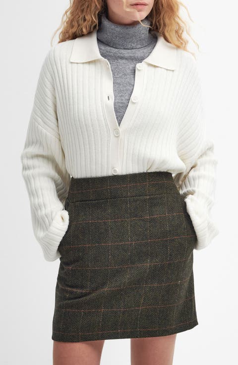 Claudette Cotton Blend Rib Cardigan