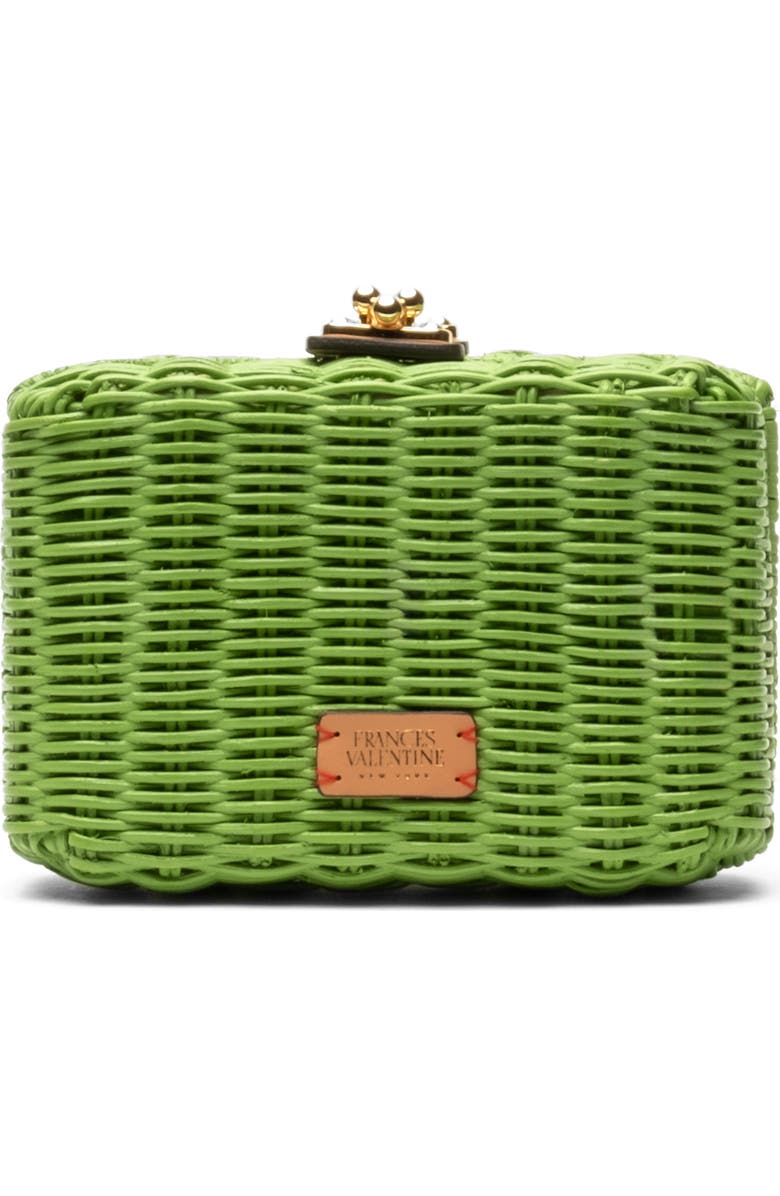 Frances Valentine Paige Wicker Box Clutch, Main, color,