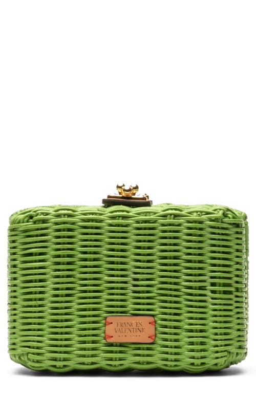 Frances Valentine Paige Wicker Box Clutch
