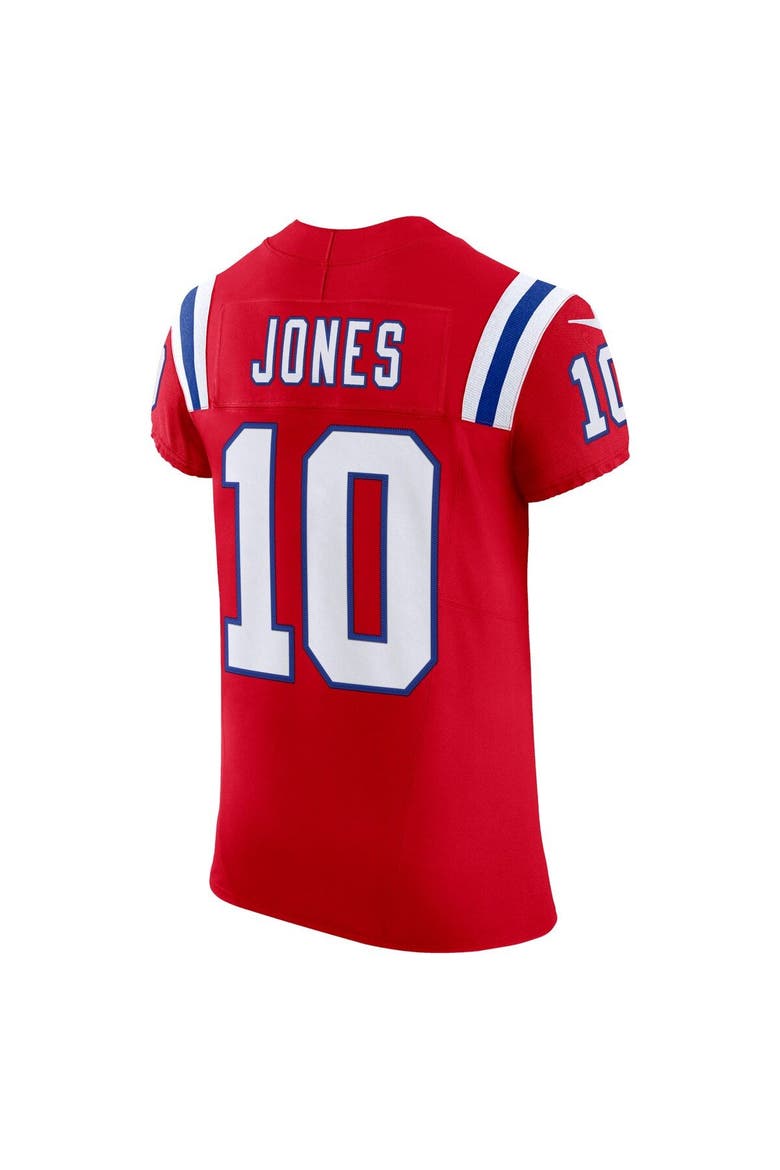 Men's Nike Mac Jones Red New England Patriots Alternate Vapor F.U.S.E. Elite Jersey, Alternate, color, Red
