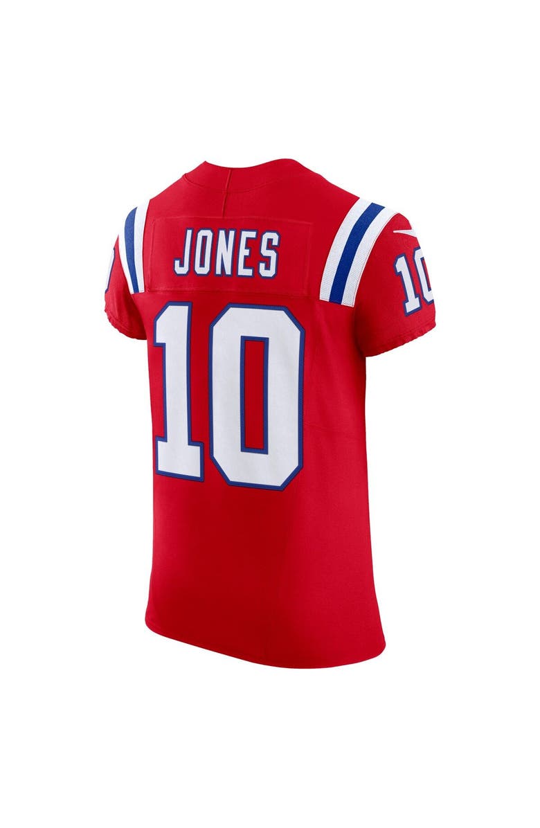 Nike Men's Nike Mac Jones Red New England Patriots Alternate Vapor F.U.S.E. Elite Jersey, Alternate, color,