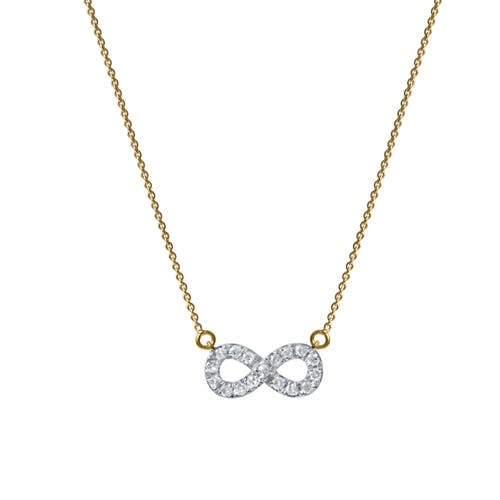 LuvMyJewelry Aeries Infinity Diamond Necklace in 14K Gold in 14K Yellow Gold  product