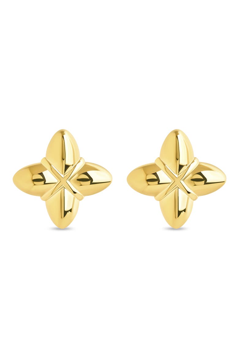 Erin Pointed Stud Earrings, Main, color, GOLD