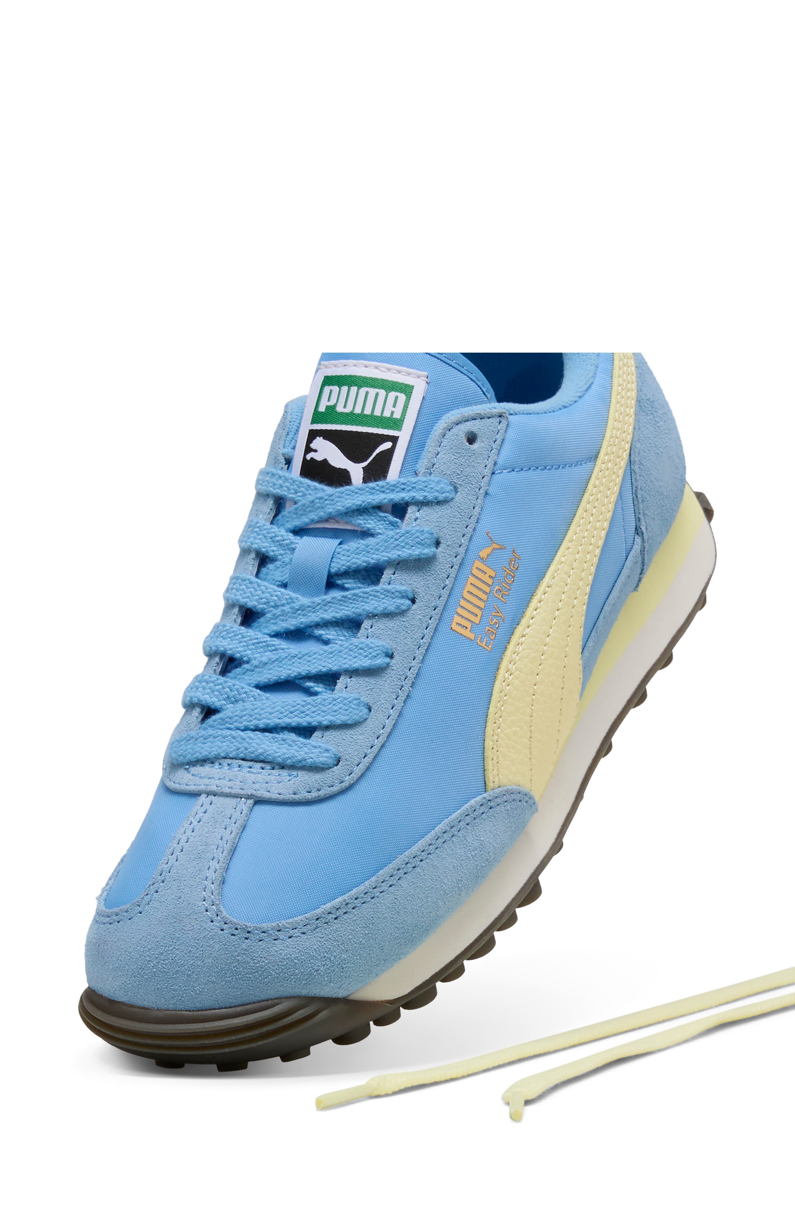 PUMA Easy Rider Vintage Sneaker, Alternate, color, Team Light Blue/ Gold Moon