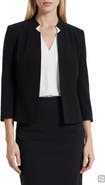 Anne Klein Crepe Open Front Jacket