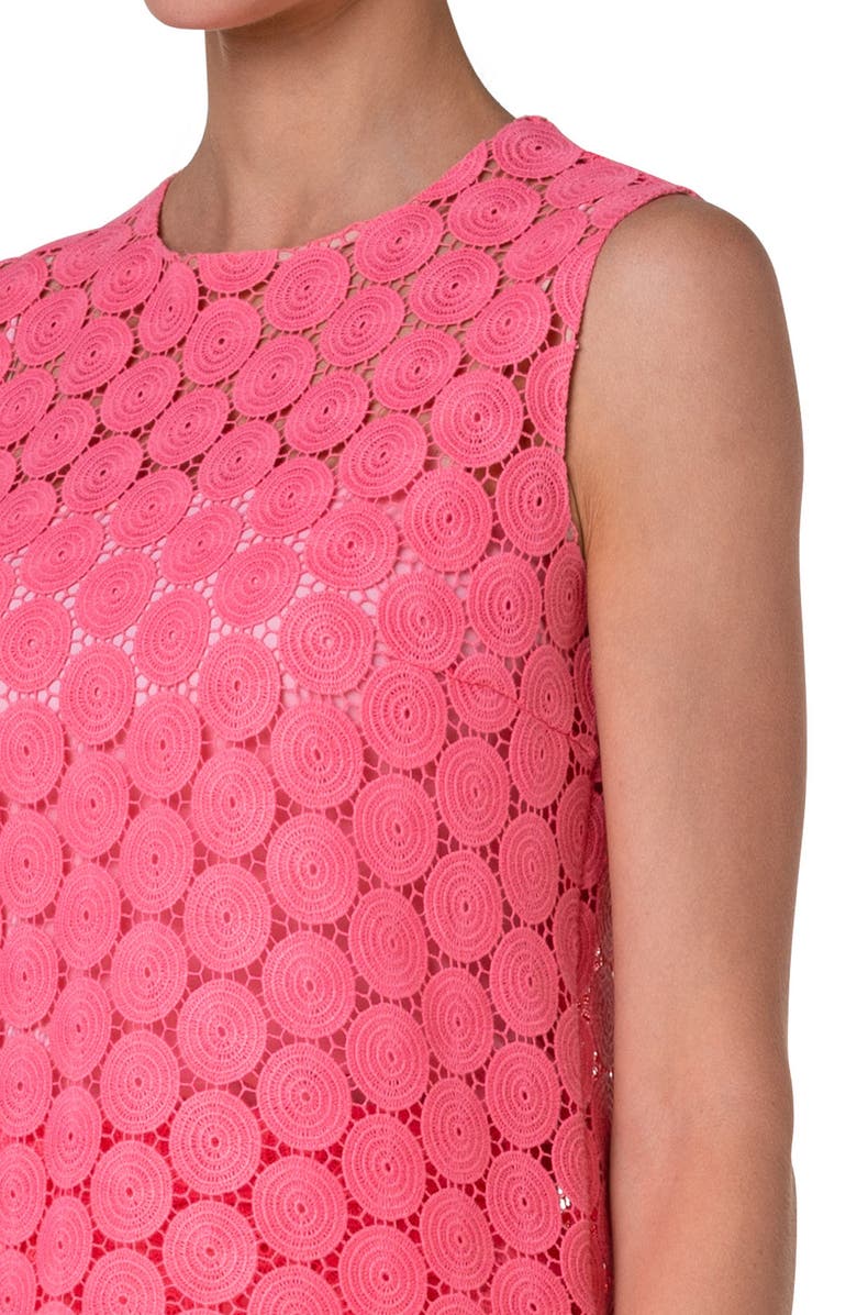 Akris punto Dot Guipure Lace Sleeveless Top, Alternate, color, 