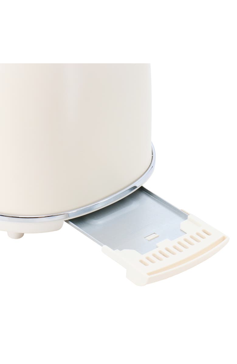 Megachef Electric Tea Kettle and 2 Slice Toaster Combo, Alternate, color, Cream