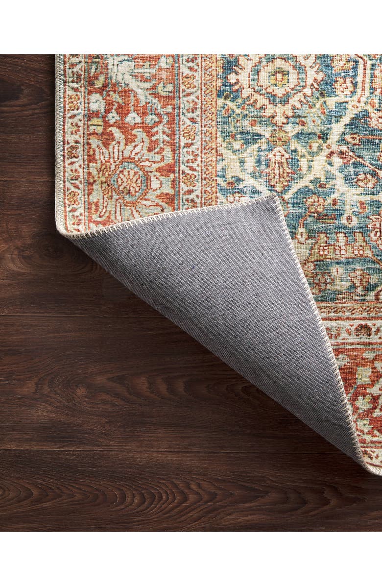 LOLOI II Layla Rug - Ocean/Rust, Alternate, color, Ocean / Rust