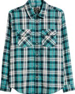 DARK SEAS Tanglewood Plaid Flannel Button-Up Shirt