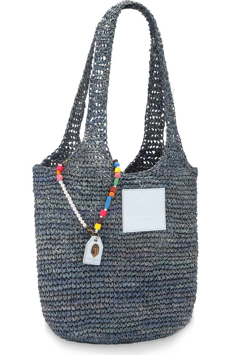 Kurt Geiger London Raffia Hobo Bag, Alternate, color, Light/ Pastel Blue