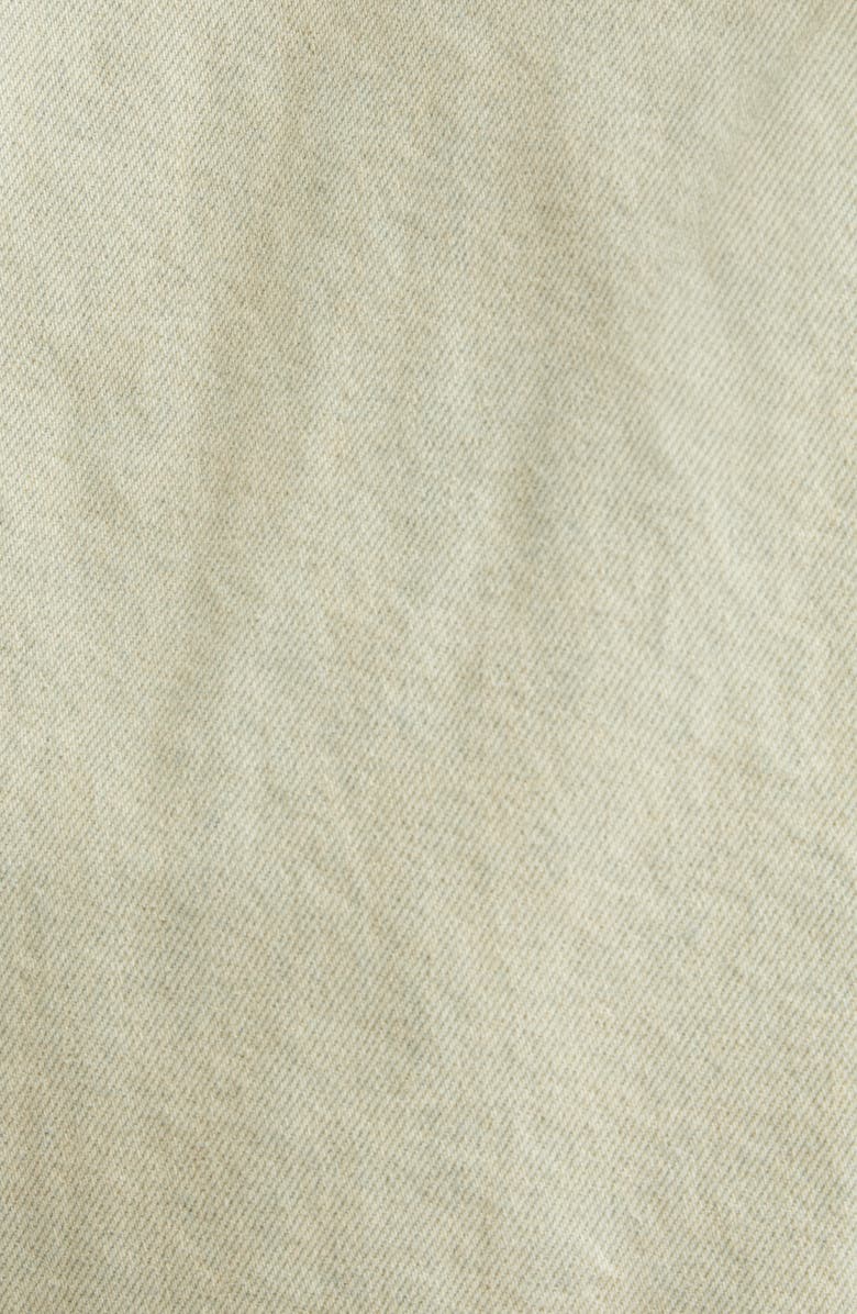 Stella McCartney Overdyed Distress Denim Cargo Jacket, Alternate, color, Sand Denim Overdyed