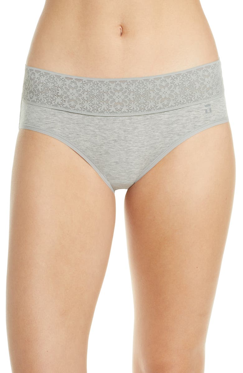 Tommy John Cool Cotton & Lace Briefs, Main, color, 