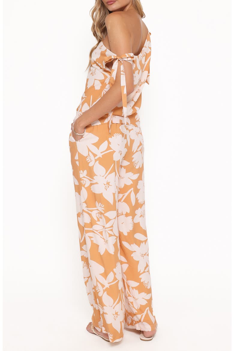 Flynn Floral One-Shoulder Top & Pants Set, Alternate, color, YELLOW FLORAL