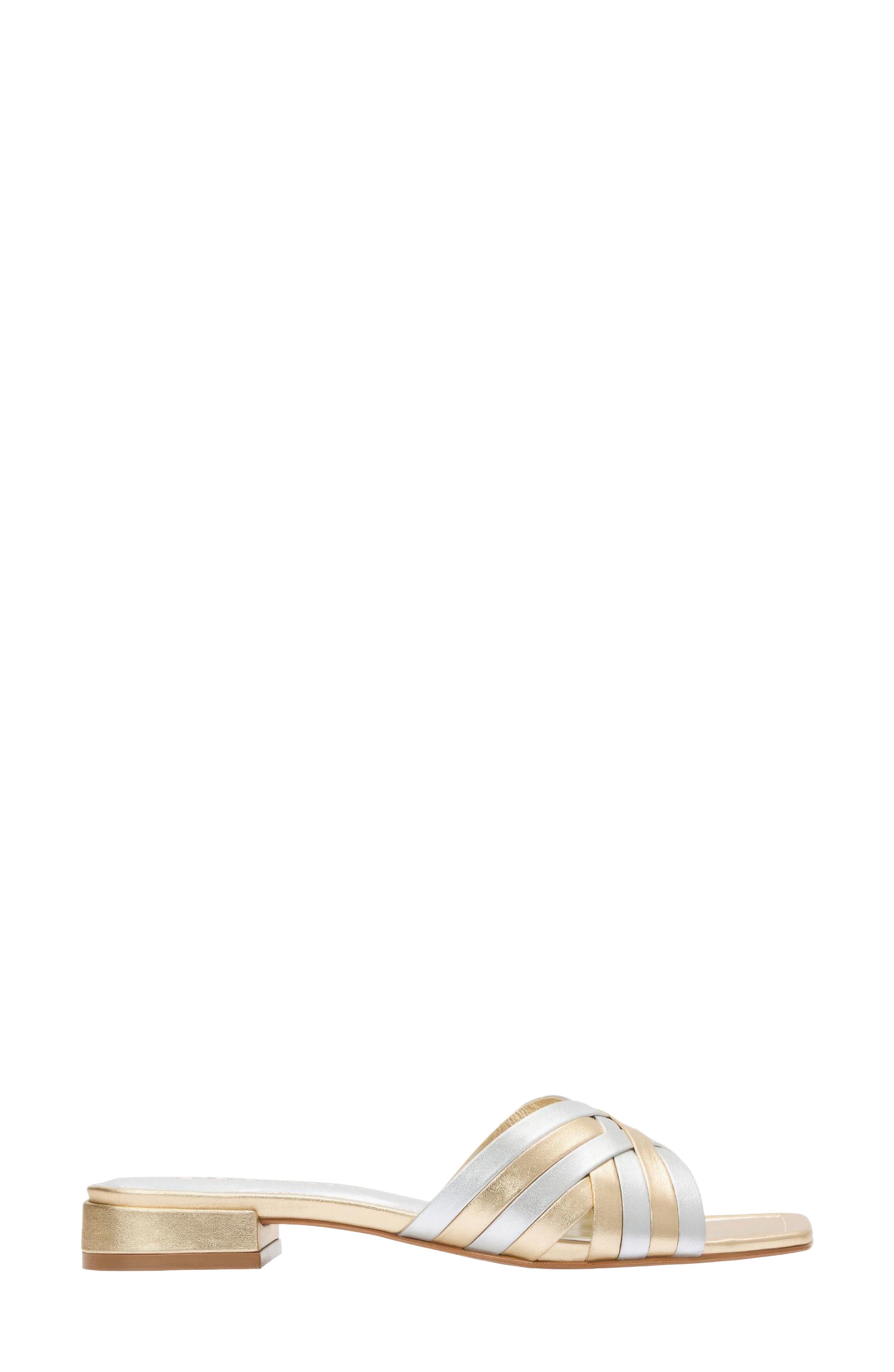 Jordan Slide Sandal, Alternate, color, METALLIC LEATHER