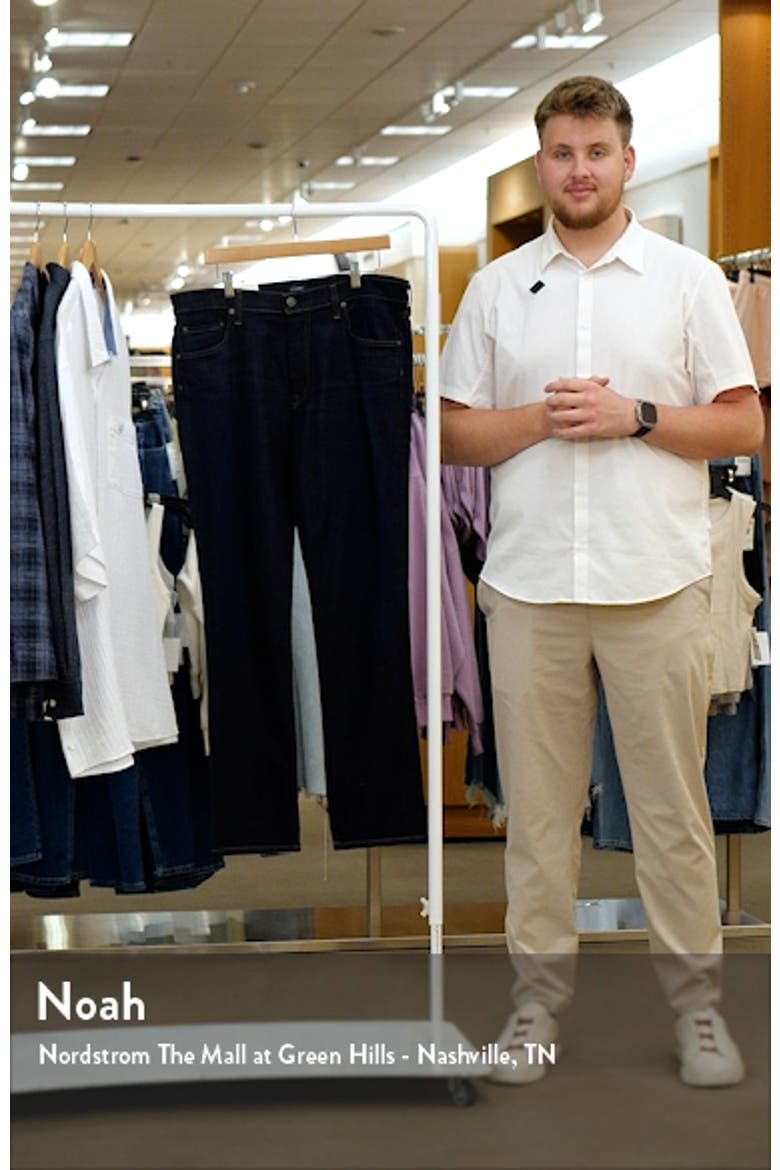 Gage Slim Straight Stretch Cotton & Cashmere Jeans video