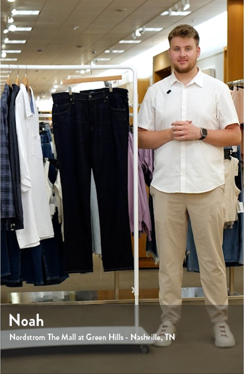 Gage Slim Straight Stretch Cotton & Cashmere Jeans, sales video thumbnail