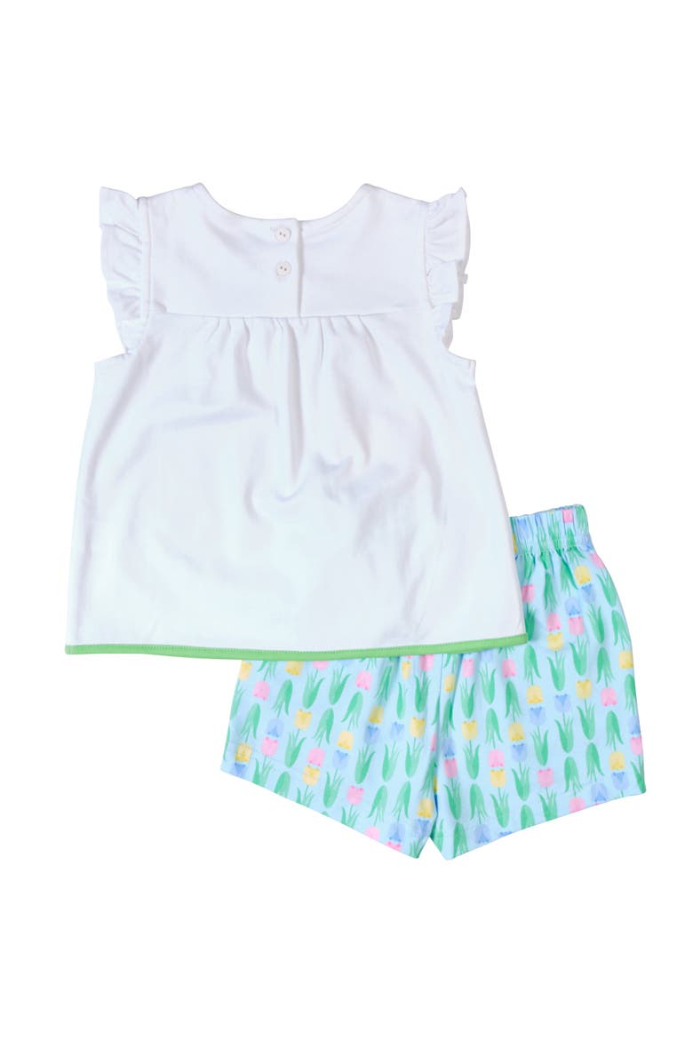 Printed Knit Tulip Short Set, Alternate, color, Multi