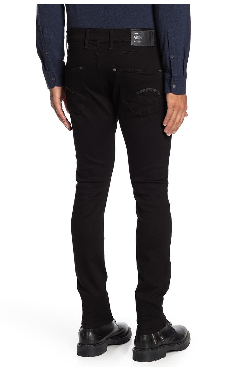 G-Star RAW Revend Skinny Jeans, Alternate, color, Pitch Black
