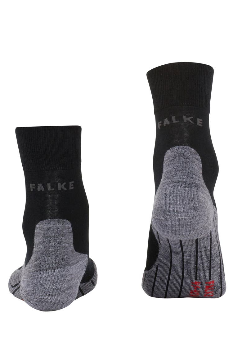 RU4 Endurance Wool Running Socks, Alternate, color, Black-Mix