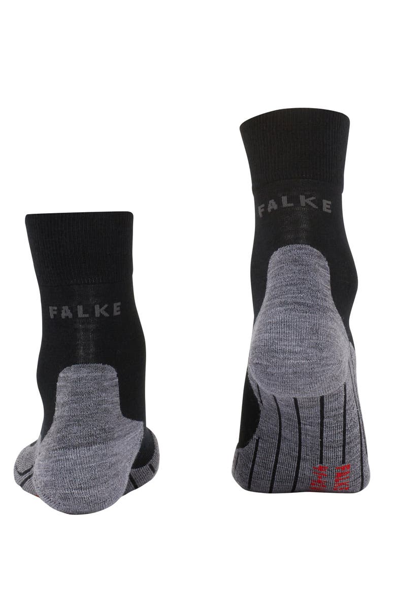 Falke RU4 Endurance Wool Running Socks, Alternate, color, Black-Mix