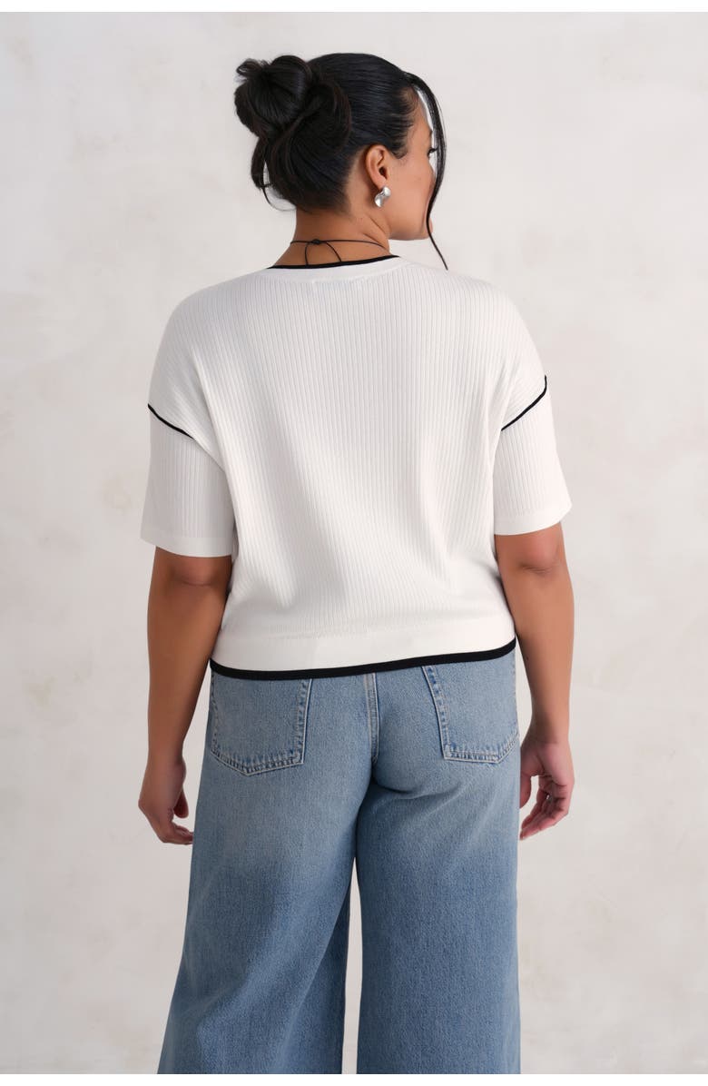 KADA The Awaken Rib V-Neck, Alternate, color, Salt