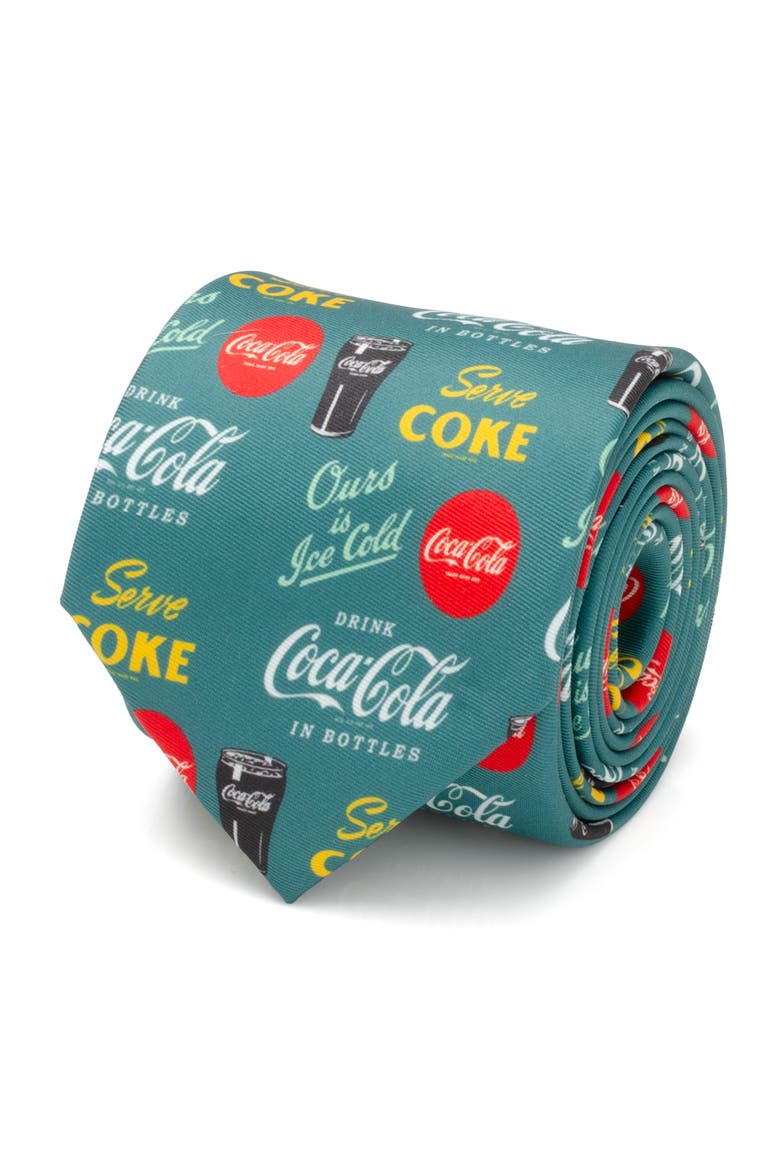 Coca-Cola® Green Tie, Alternate, color, GREEN