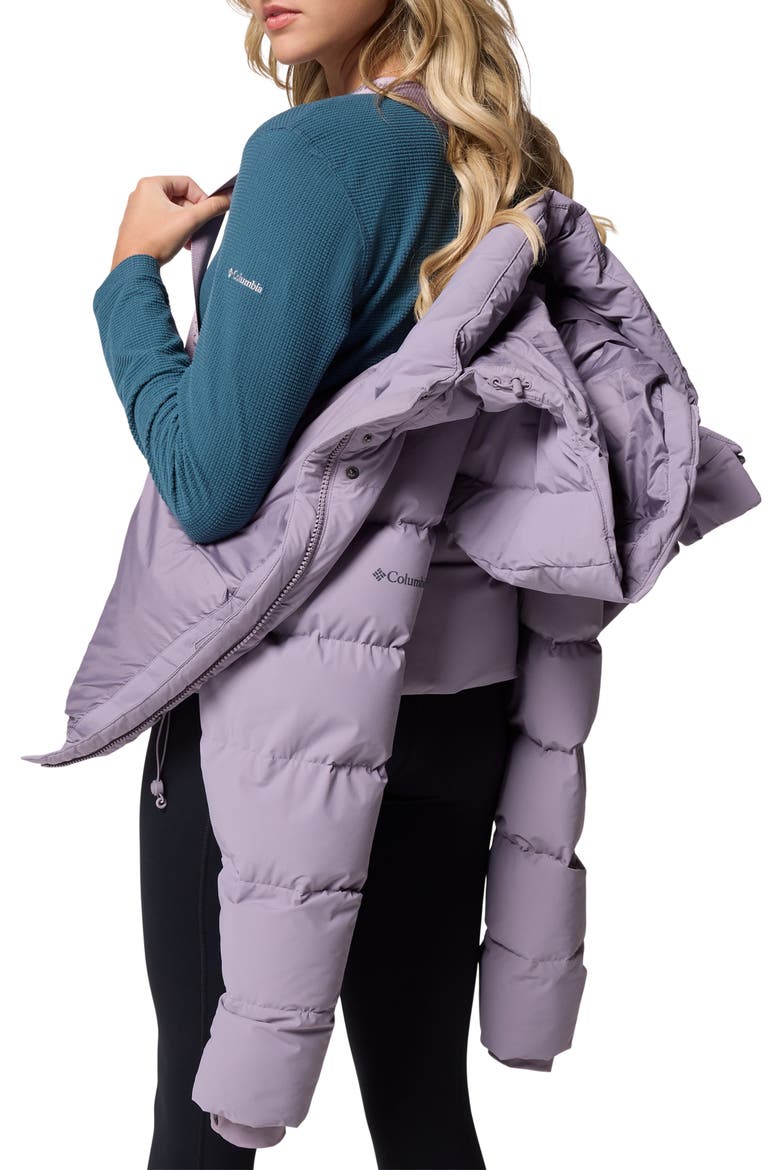 Amaze Puff Hooded Jacket, Alternate, color, SHALE PURPLE
