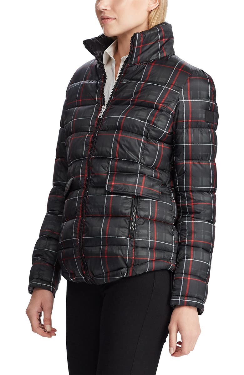 Lauren Ralph Lauren Plaid Quilted Jacket, Main, color, 