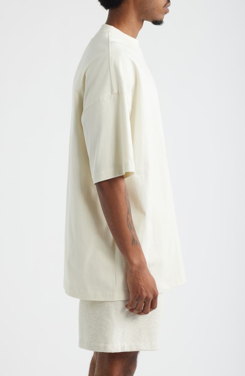 Fear of God Essentials Signature '90s Fit Short Sleeve Logo T-Shirt, Alternate, color, Ivory