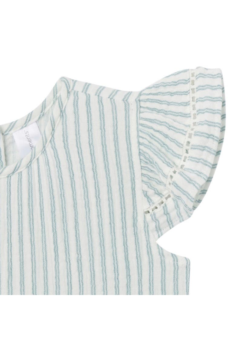 Mommy & Me Gauze Dress, Alternate, color, Teal Stripes