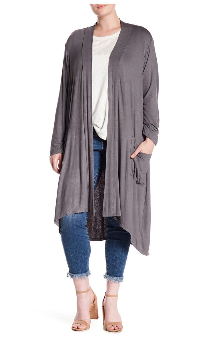 Bobeau Long Sleeve Knit Cardigan, Main, color,