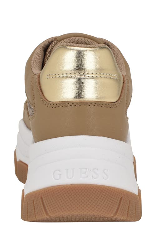 Guess Berrett Sneaker In Light Natural
