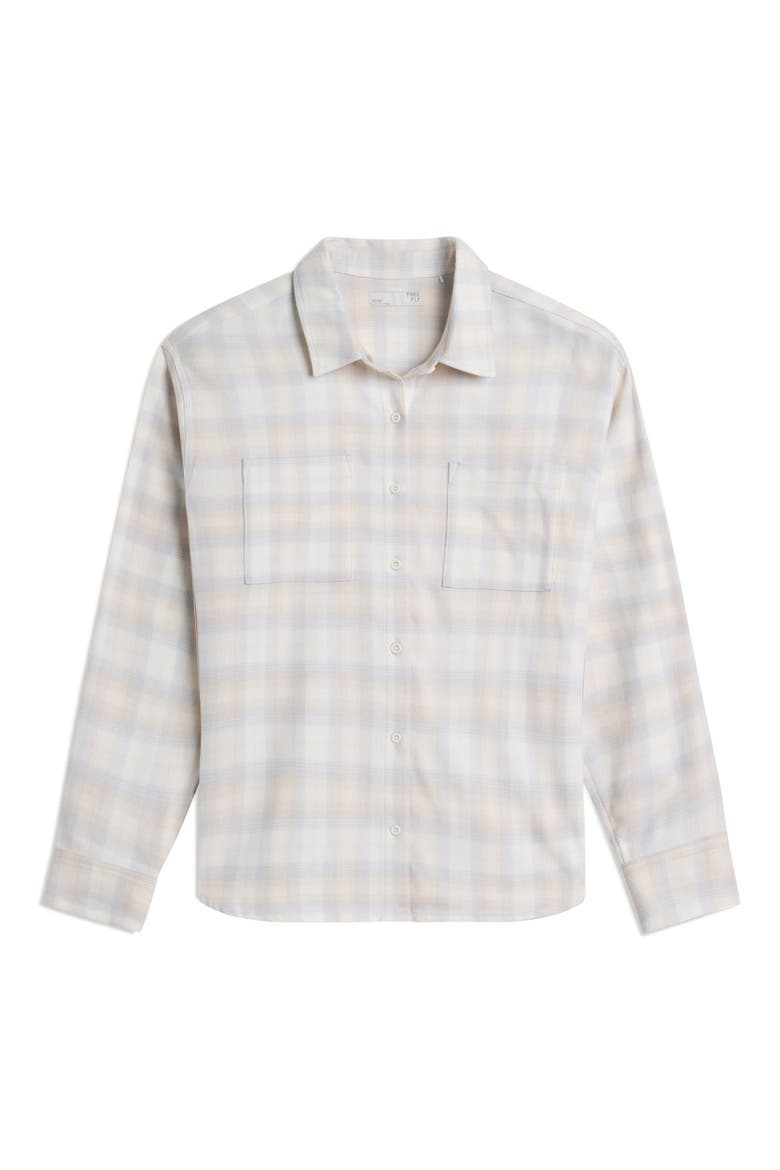 SeaWool Flannel Shirt, Alternate, color, PLAID SEA SALT