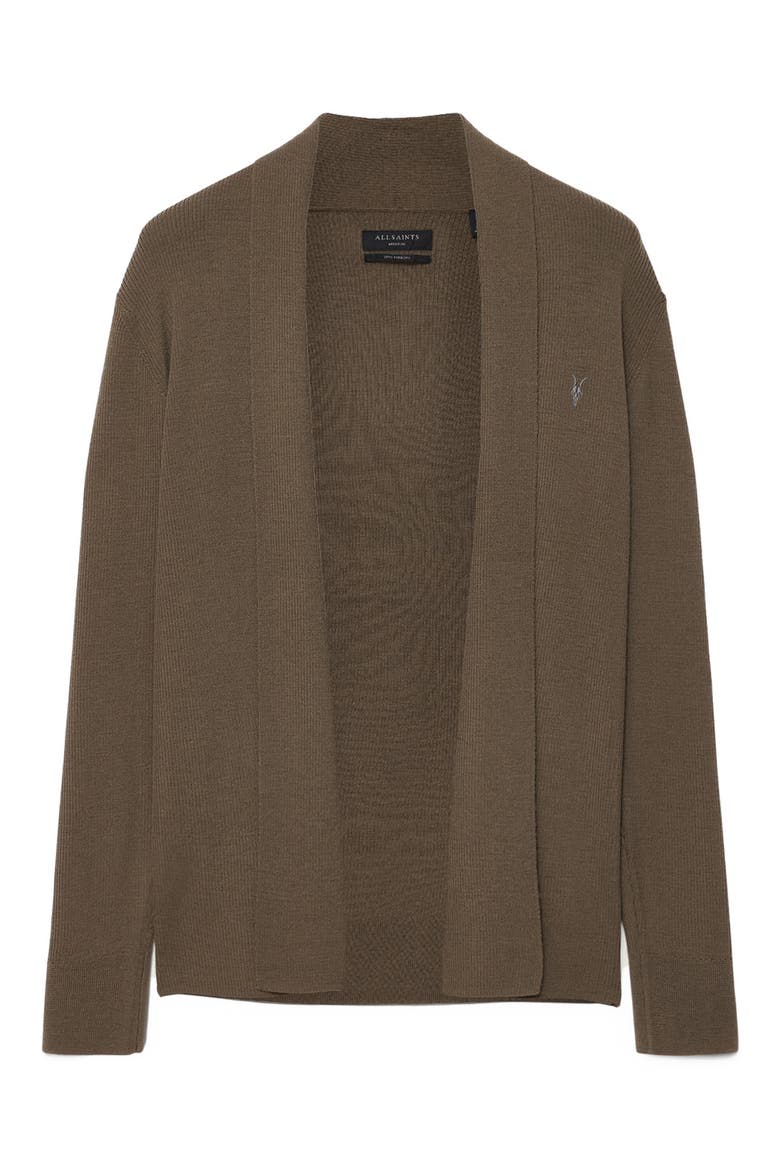 Mode Merino Wool Shawl Collar Cardigan, Alternate, color, SAGE GREEN