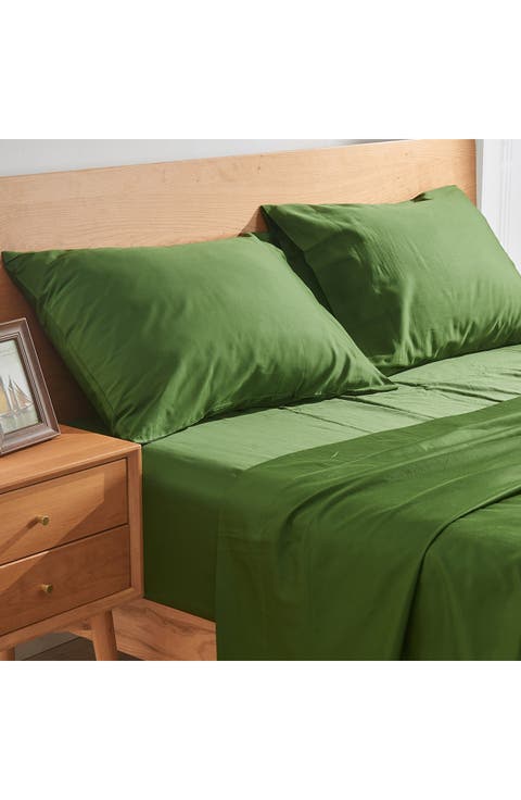 LuxeSoft Set of 2 400 Thread Count Organic Cotton Pillowcases