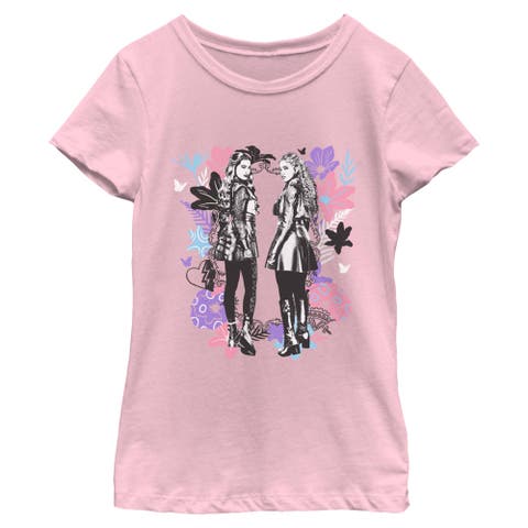 Girl's Descendants Wicked Wonderland Chloe and Red Sketch  Graphic T-Shirt