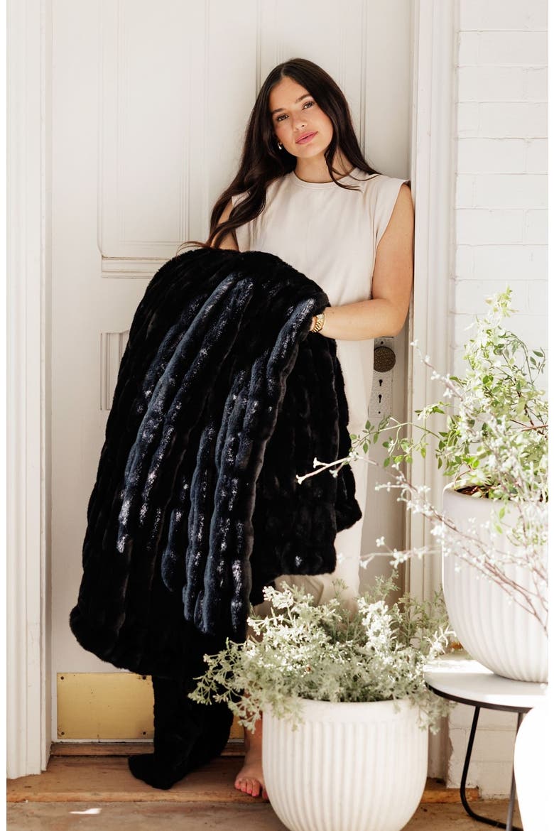 Hugs Black Blanket, Main, color, Black