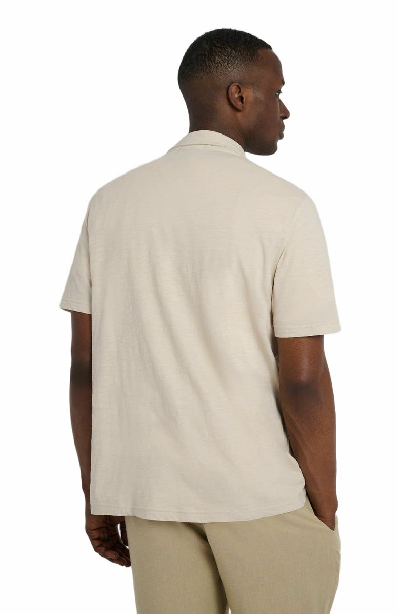 Onia Slub Short Sleeve Button-up Shirt, Alternate, color, Stone