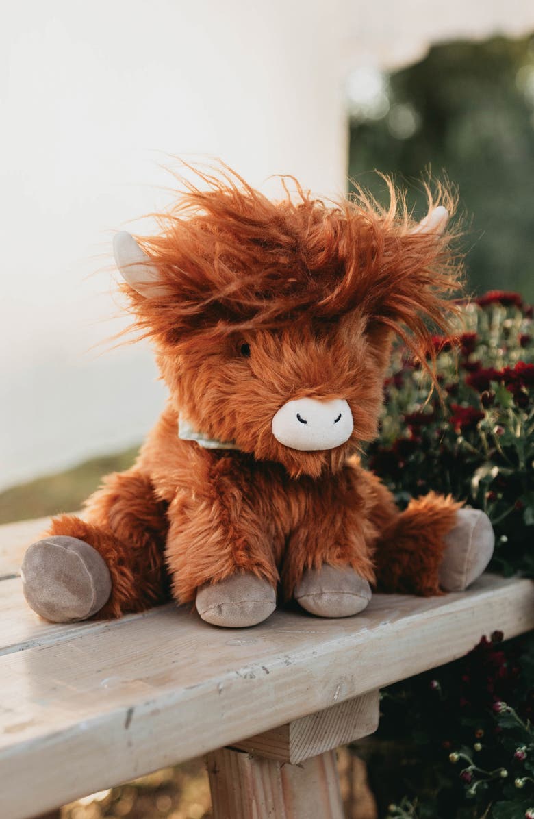 Bunnies by the Bay Hamish the Highland Cow Stuffed Animal, Alternate, color, Brown
