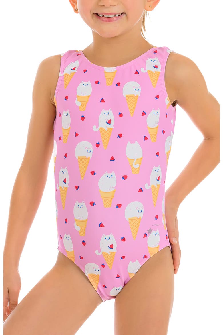 Kitty Cones Leotard, Main, color, Kitty Cones