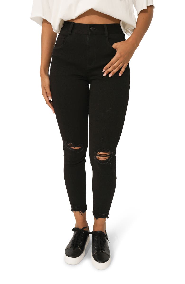 Belle & Bloom Skinny Dip Jeans, Alternate, color, Black