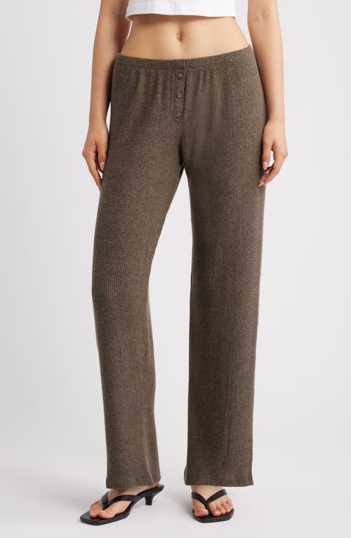 Bella Venice The Teala Low Rise Rib Pants in Olive 