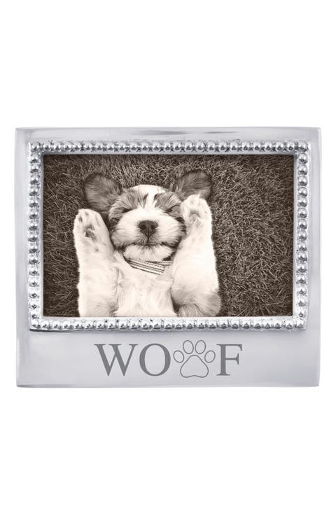 Beaded Woof 4 x 6-Inch Picture Frame