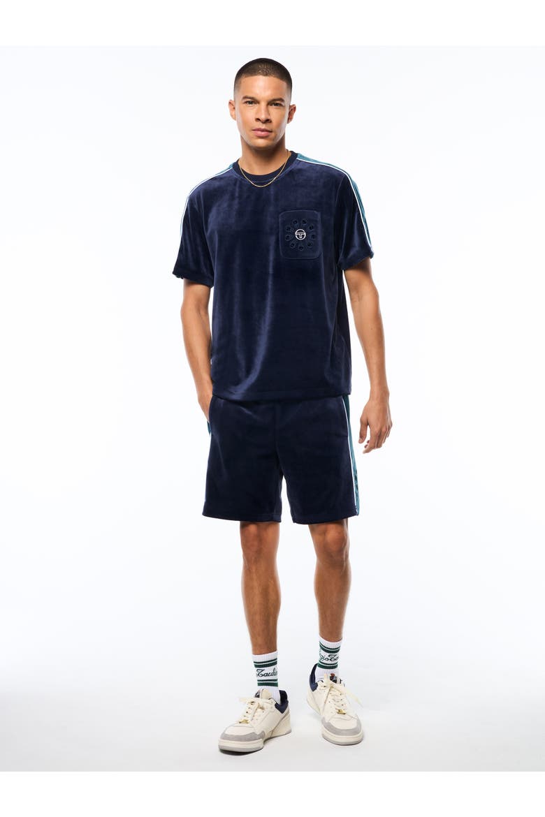 Cresta Velour Pocket T-Shirt, Alternate, color, MARITIME BLUE