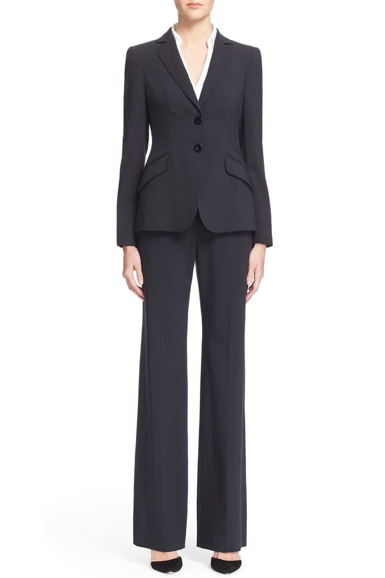 Straight Leg Featherweight Wool Pants, Alternate, color, MIDNIGHT