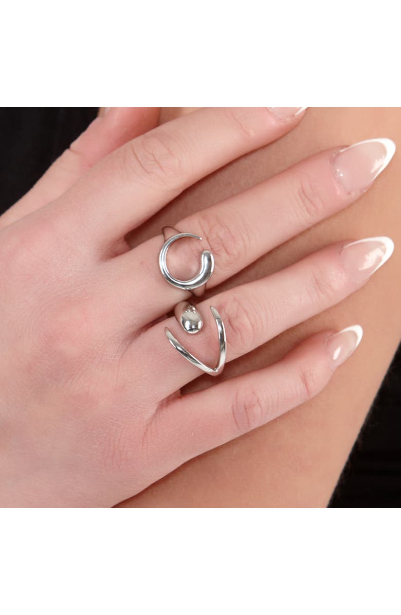 Lucy Quartermaine Open Luna Ring, Alternate, color, Gold Vermeil