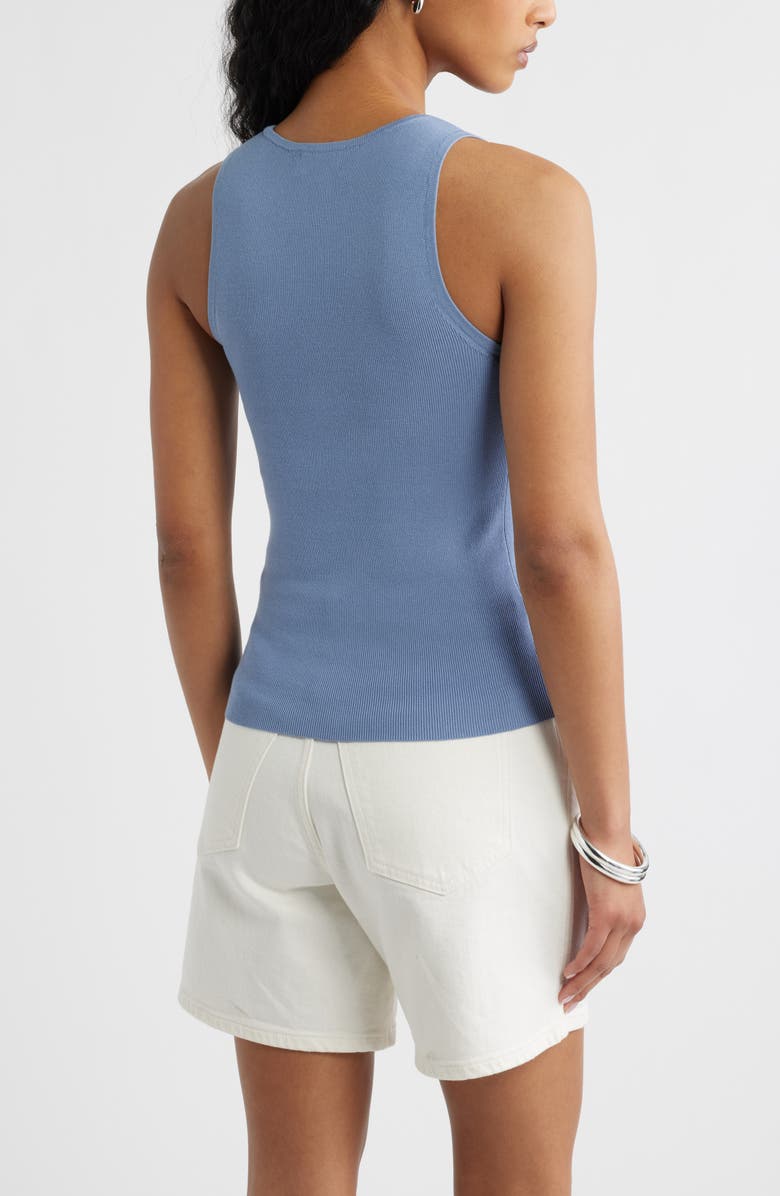 Open Edit Scoop Neck Sweater Tank, Alternate, color, Blue Umbra