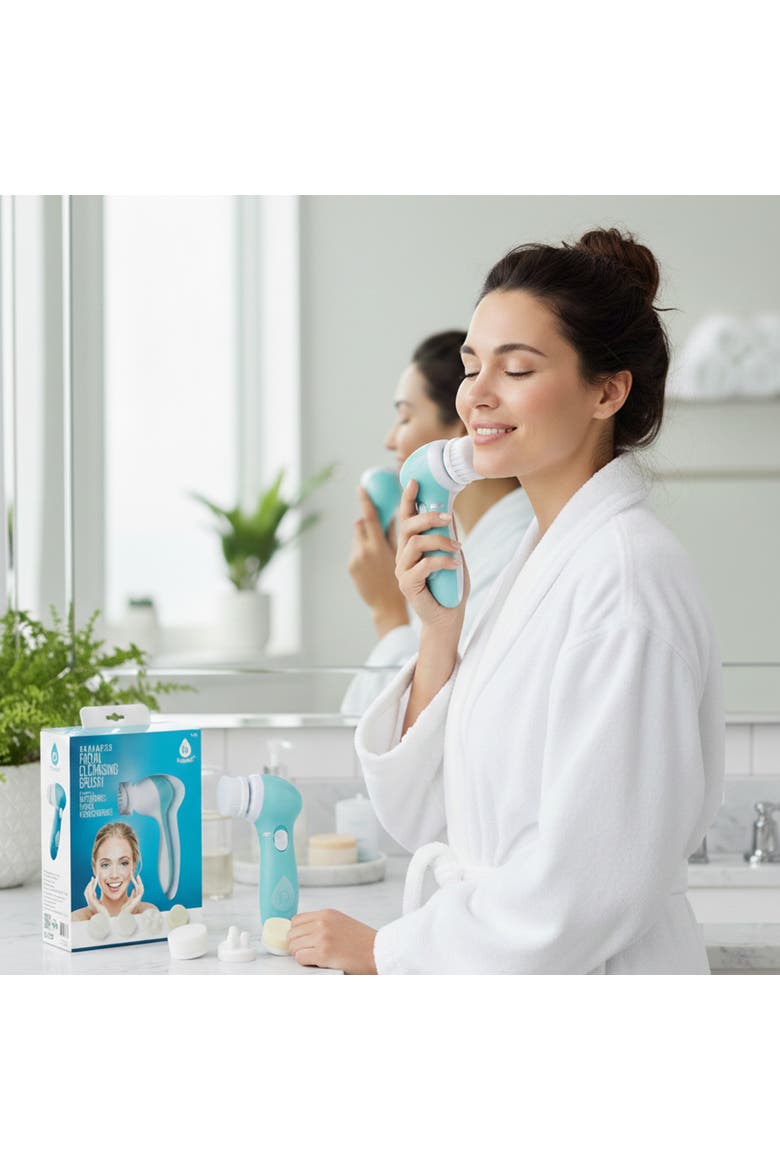 Advanced Facial Cleansing Brush, Alternate, color, Blue